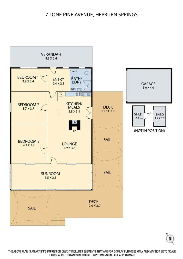 Floorplan of Homely house listing, 7 Lone Pine Avenue, Hepburn Springs VIC 3461