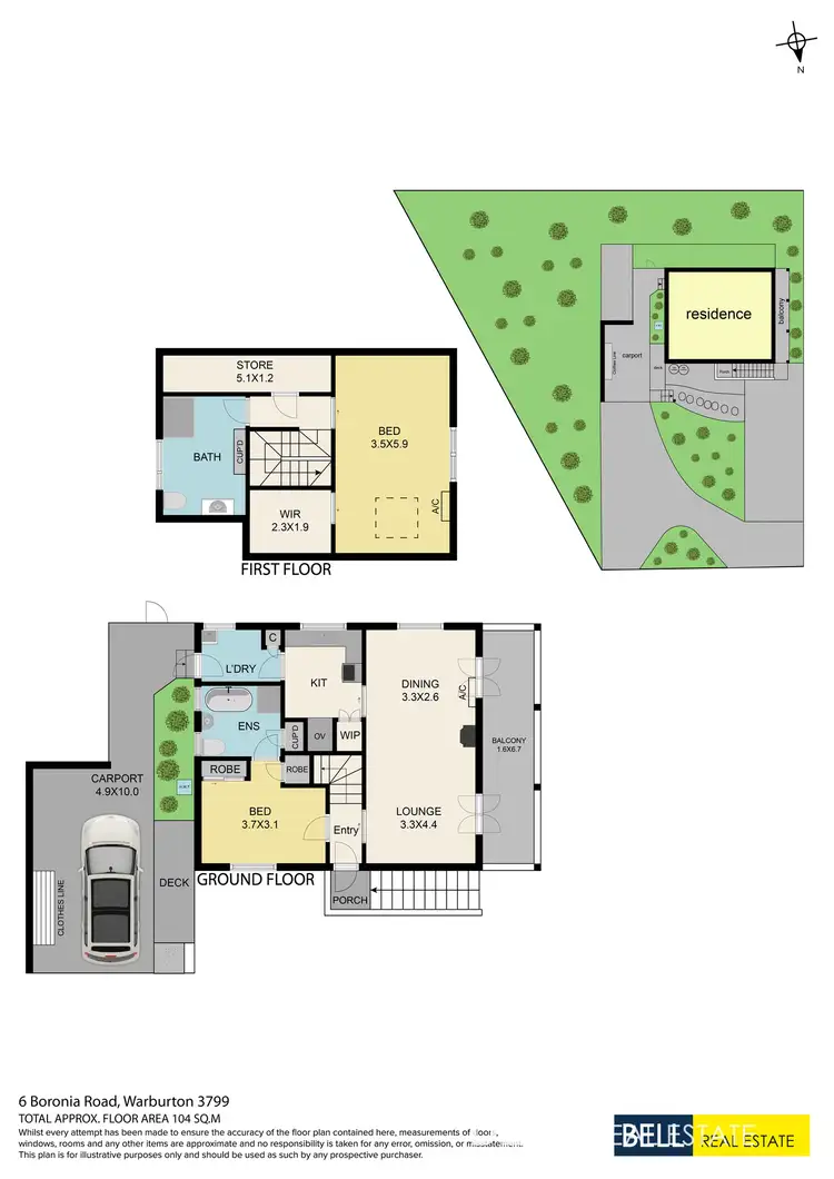 Floorplan of Homely house listing, 6 Boronia Road, Warburton VIC 3799