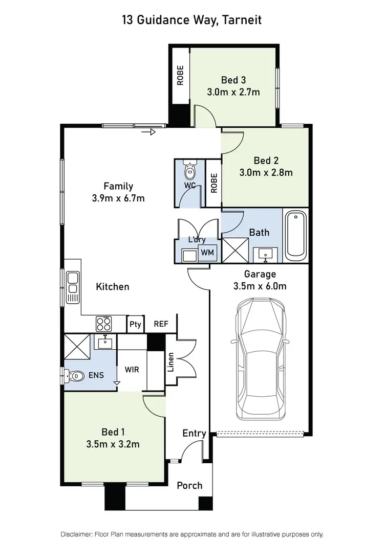 Floorplan of Homely house listing, 13 Guidance Way, Tarneit VIC 3029
