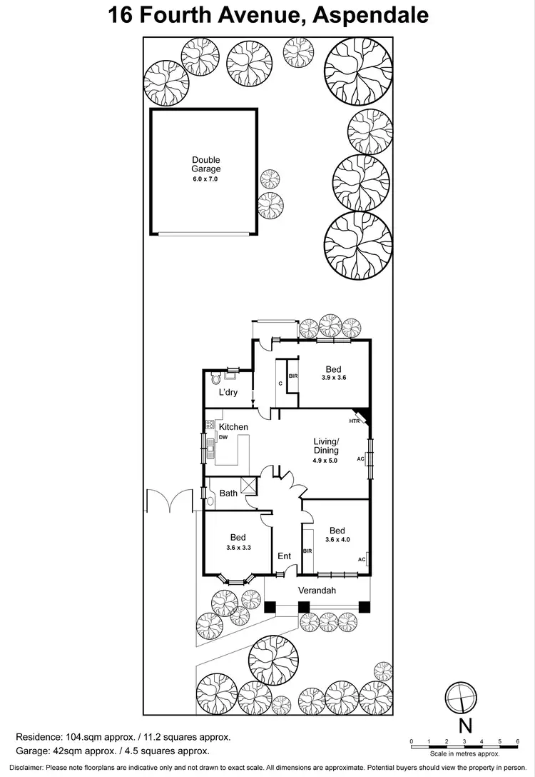Floorplan of Homely house listing, 16 Fourth Avenue, Aspendale VIC 3195