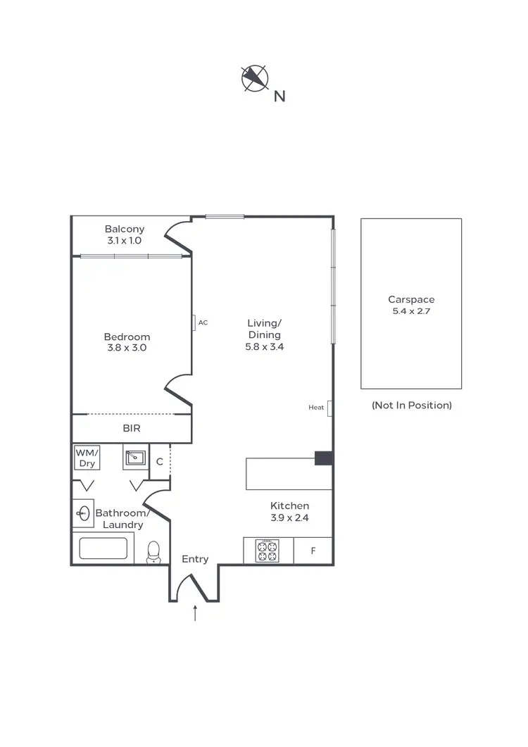 Floorplan of Homely apartment listing, 45/39 Dorcas Street, South Melbourne VIC 3205