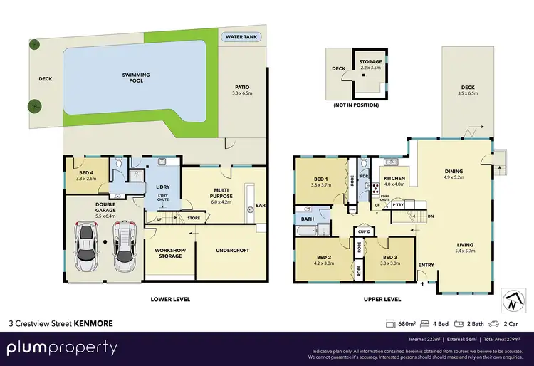 Floorplan of Homely house listing, 3 Crestview Street, Kenmore QLD 4069