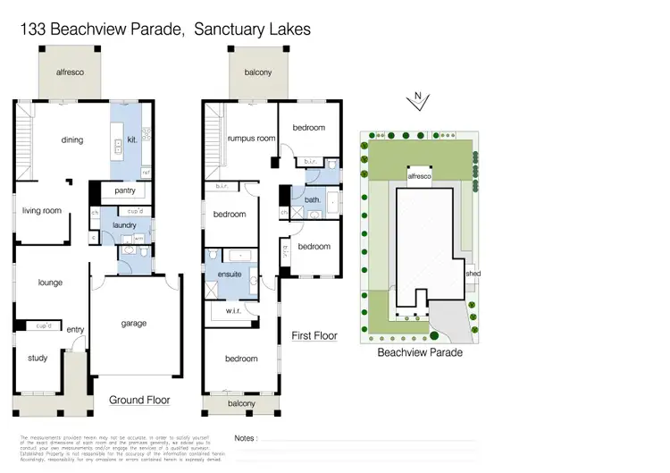 Floorplan of Homely house listing, 133 Beachview Parade, Sanctuary Lakes VIC 3030