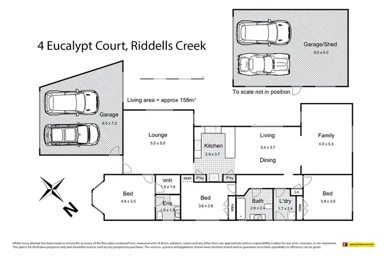 Floorplan of Homely house listing, 4 Eucalypt Court, Riddells Creek VIC 3431