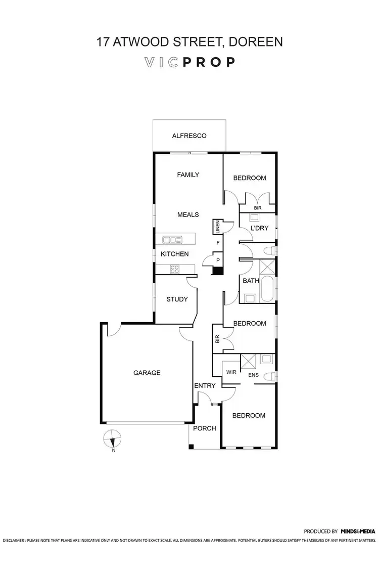 Floorplan of Homely house listing, 17 Atwood Street, Doreen VIC 3754