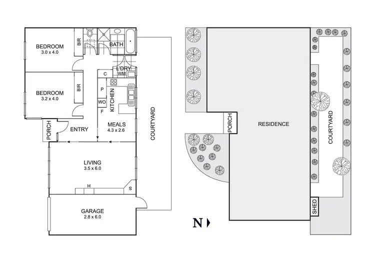 Floorplan of Homely unit listing, 2/39 Plummer Road, Mentone VIC 3194