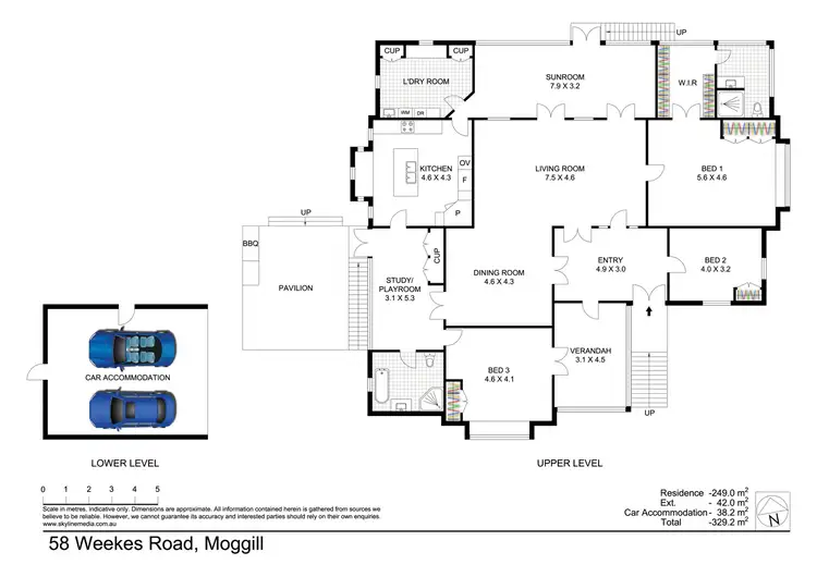 Floorplan of Homely house listing, 58 Weekes Road, Moggill QLD 4070