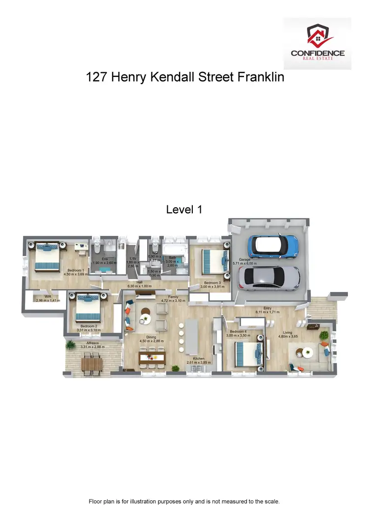 Floorplan of Homely house listing, 127 Henry Kendall Street, Franklin ACT 2913