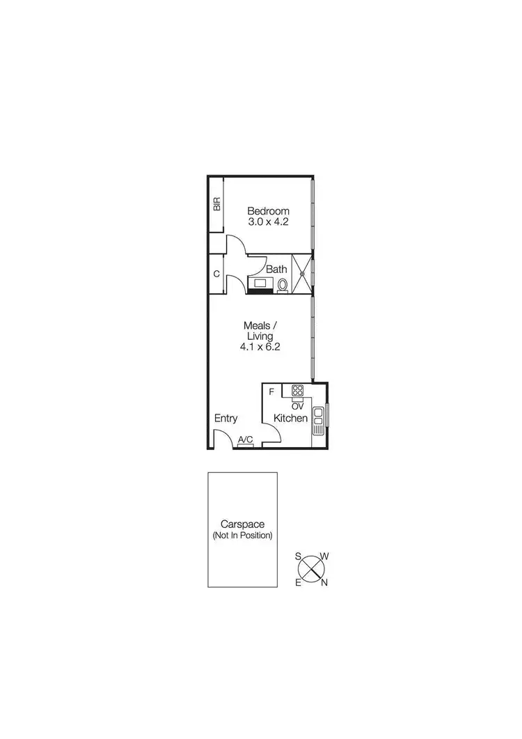 Floorplan of Homely apartment listing, 18/41 Park Street, St Kilda West VIC 3182