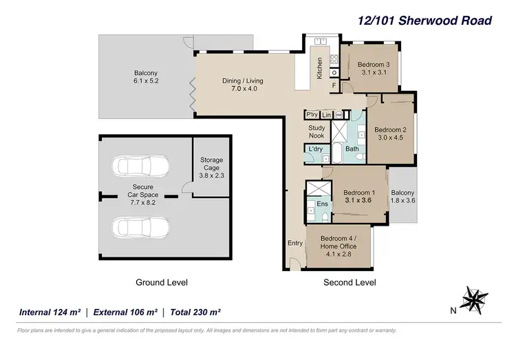 Floorplan of Homely unit listing, 12/101 Sherwood Road, Toowong QLD 4066