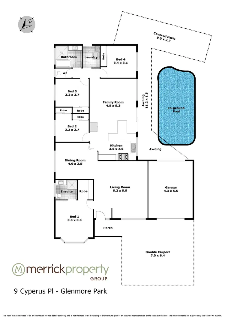 Floorplan of Homely house listing, 9 Cyperus Place, Glenmore Park NSW 2745