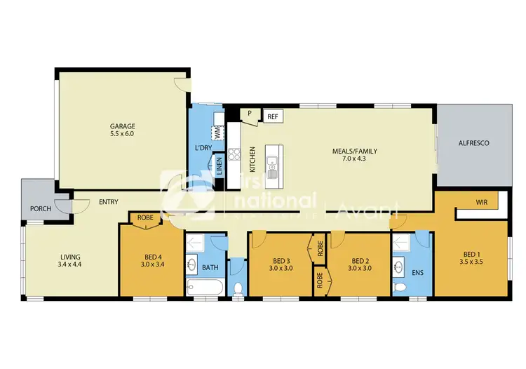 Floorplan of Homely house listing, 6 Ferntree Drive, Werribee VIC 3030