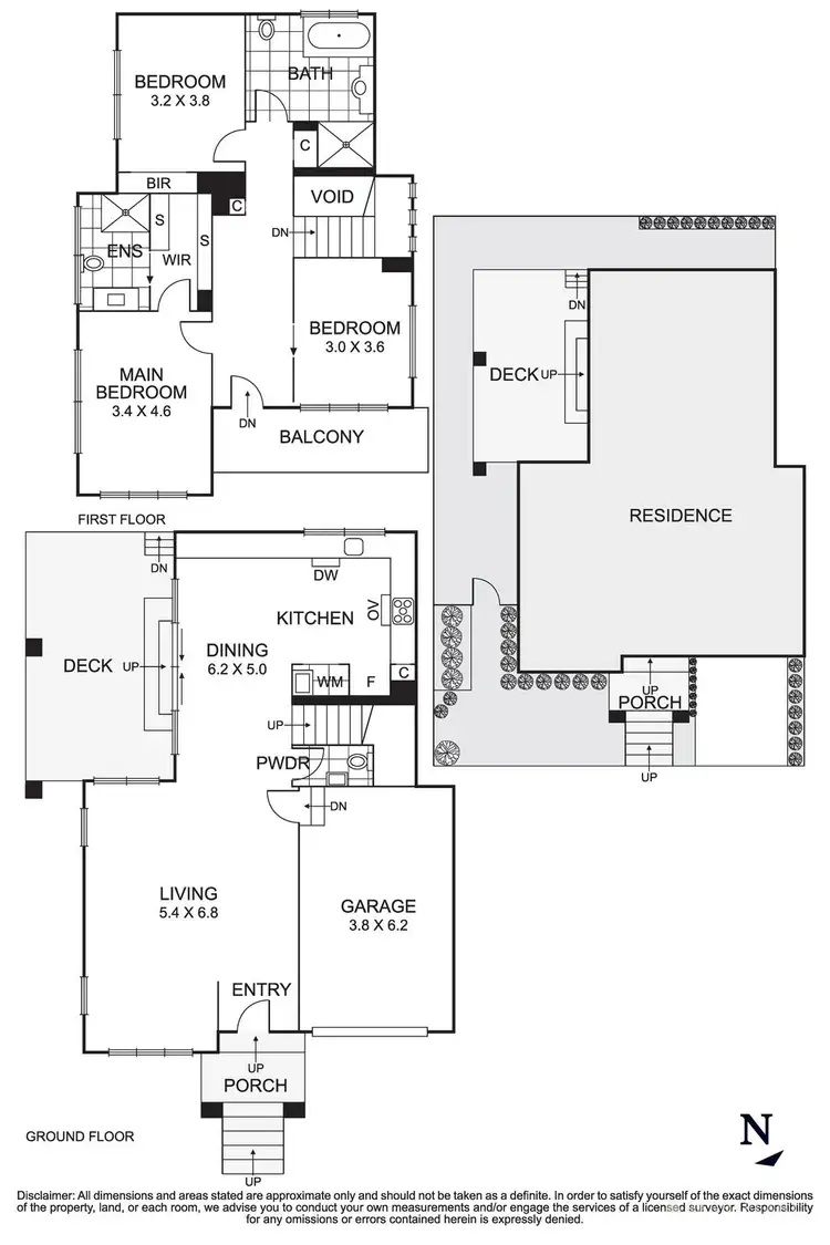 Floorplan of Homely townhouse listing, 2A Daphne Street, Doncaster VIC 3108