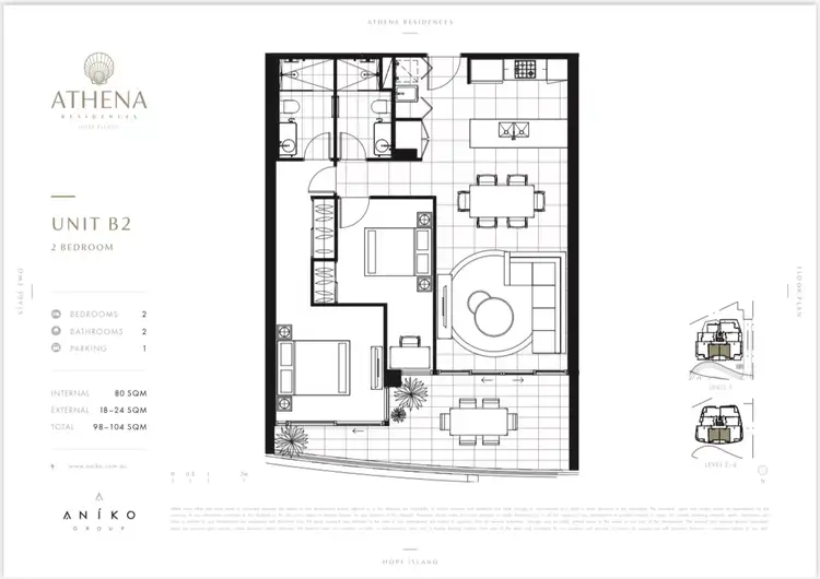 Floorplan of Homely apartment listing, 2305/6 Sickle Avenue, Hope Island QLD 4212