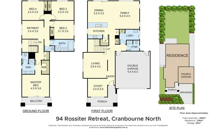 Floorplan of Homely house listing, 94 Rossiter Retreat, Cranbourne North VIC 3977