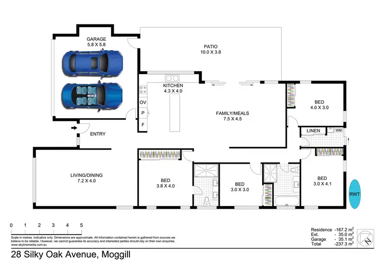 Floorplan of Homely house listing, 28 Silky Oak Avenue, Moggill QLD 4070