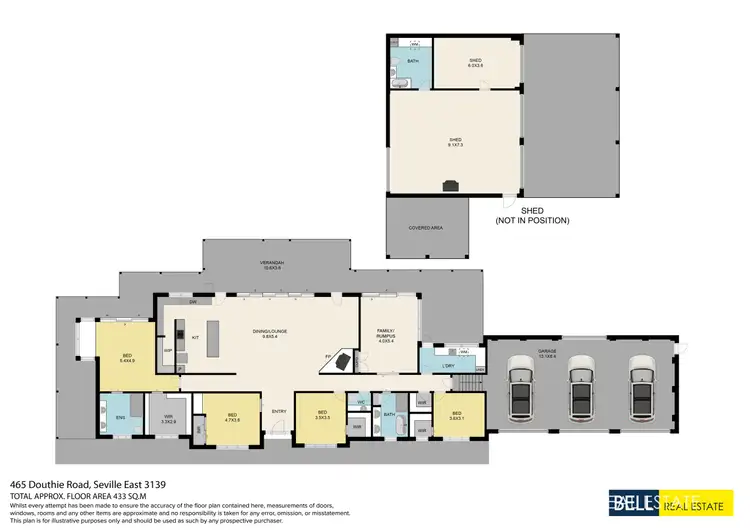 Floorplan of Homely house listing, 465 Douthie Road, Seville East VIC 3139