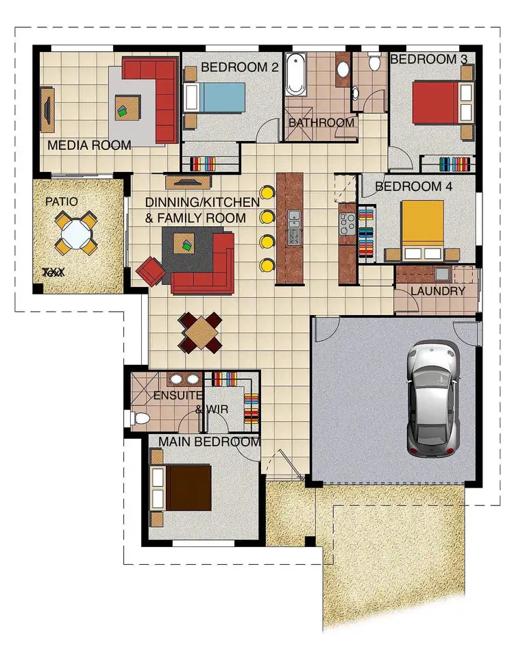 Floorplan of Homely house listing, 42 Koolamarra Drive, Gracemere QLD 4702