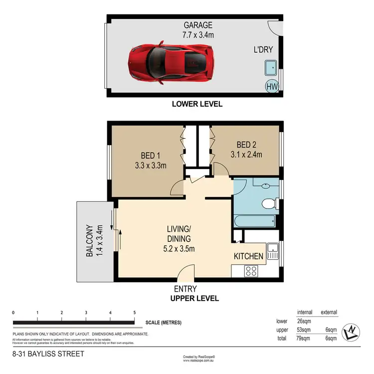 Floorplan of Homely unit listing, 8/31 Bayliss Street, Toowong QLD 4066
