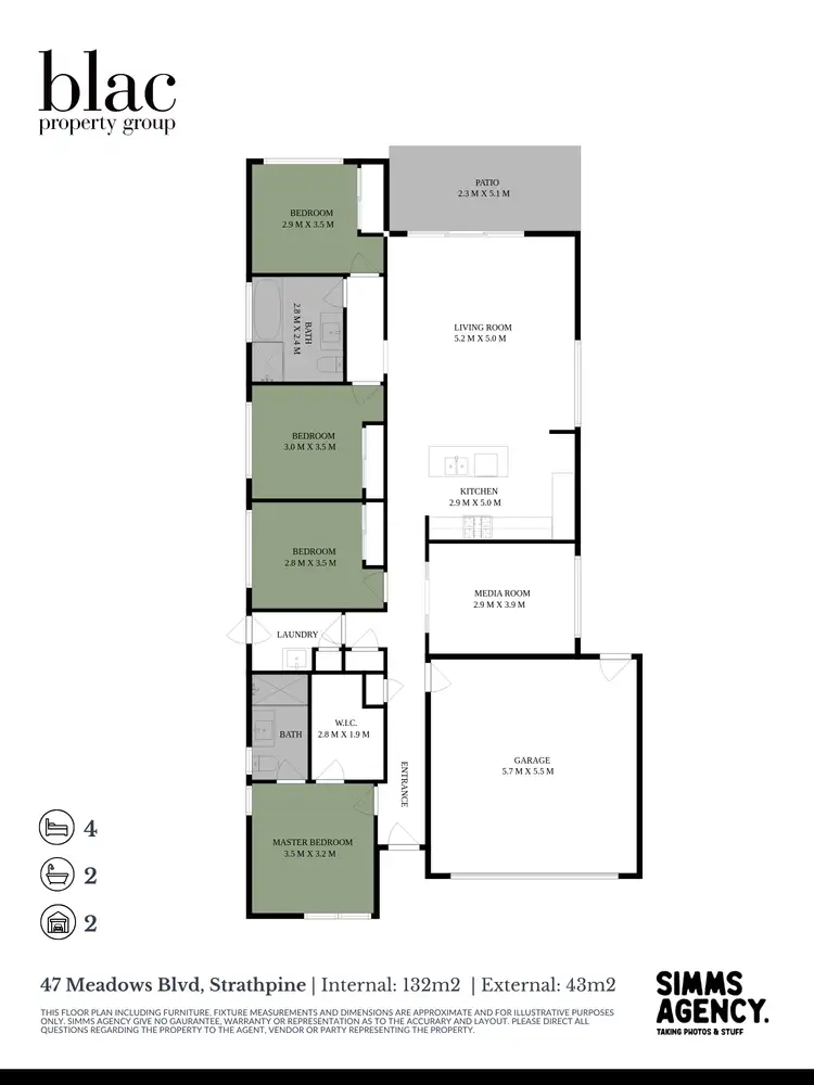 Floorplan of Homely house listing, 47 Meadows Boulevard, Strathpine QLD 4500