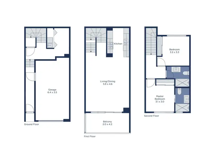 Floorplan of Homely unit listing, 2/3 James Street, Bayswater VIC 3153