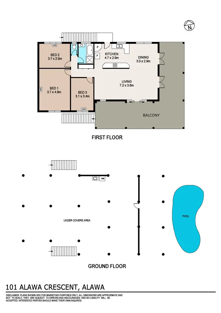 Floorplan of Homely house listing, 101 Alawa Crescent, Alawa NT 810