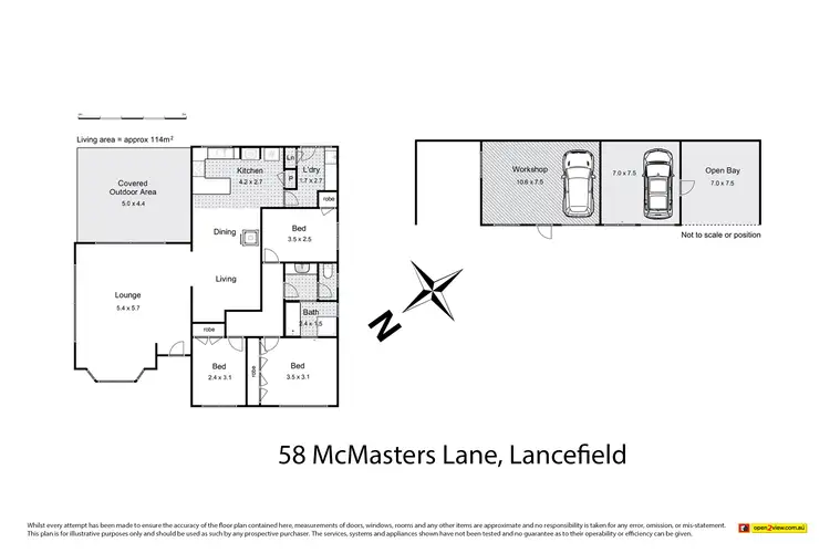 Floorplan of Homely house listing, 58 McMasters Lane, Lancefield VIC 3435