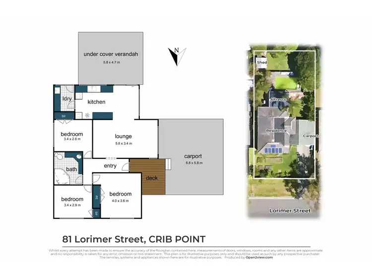 Floorplan of Homely house listing, 81 Lorimer Street, Crib Point VIC 3919