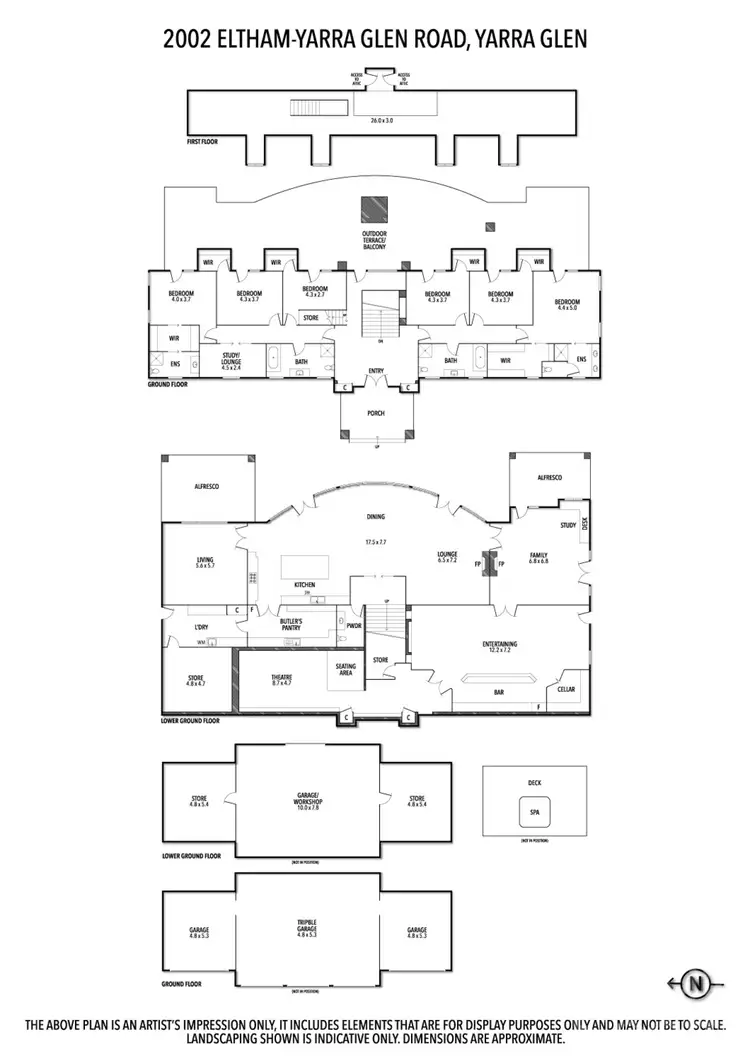 Floorplan of Homely house listing, 2002 Eltham Yarra Glen Road, Yarra Glen VIC 3775