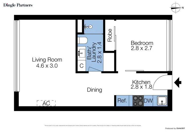 Floorplan of Homely apartment listing, 2305/557 Little Lonsdale Street, Melbourne VIC 3000