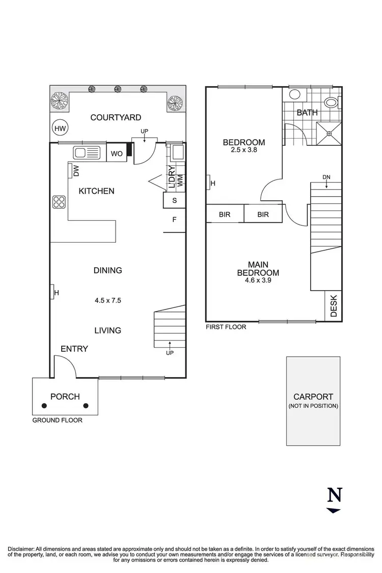 Floorplan of Homely townhouse listing, 2/4 Woodlands Road, Heathmont VIC 3135
