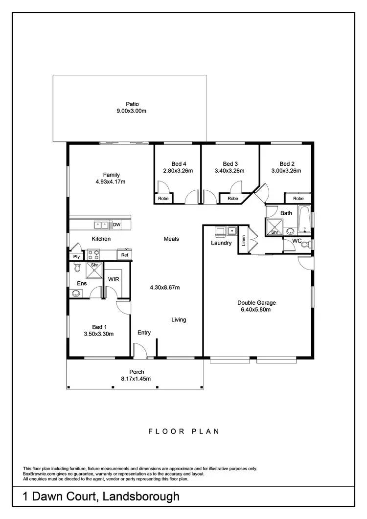 Floorplan of Homely house listing, 1 Dawn Court, Landsborough QLD 4550