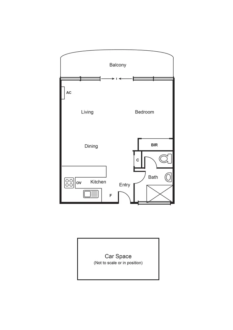 Floorplan of Homely apartment listing, 301/81 Queens Road, Melbourne VIC 3004