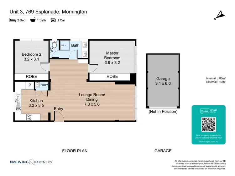 Floorplan of Homely apartment listing, 3/769 Esplanade, Mornington VIC 3931