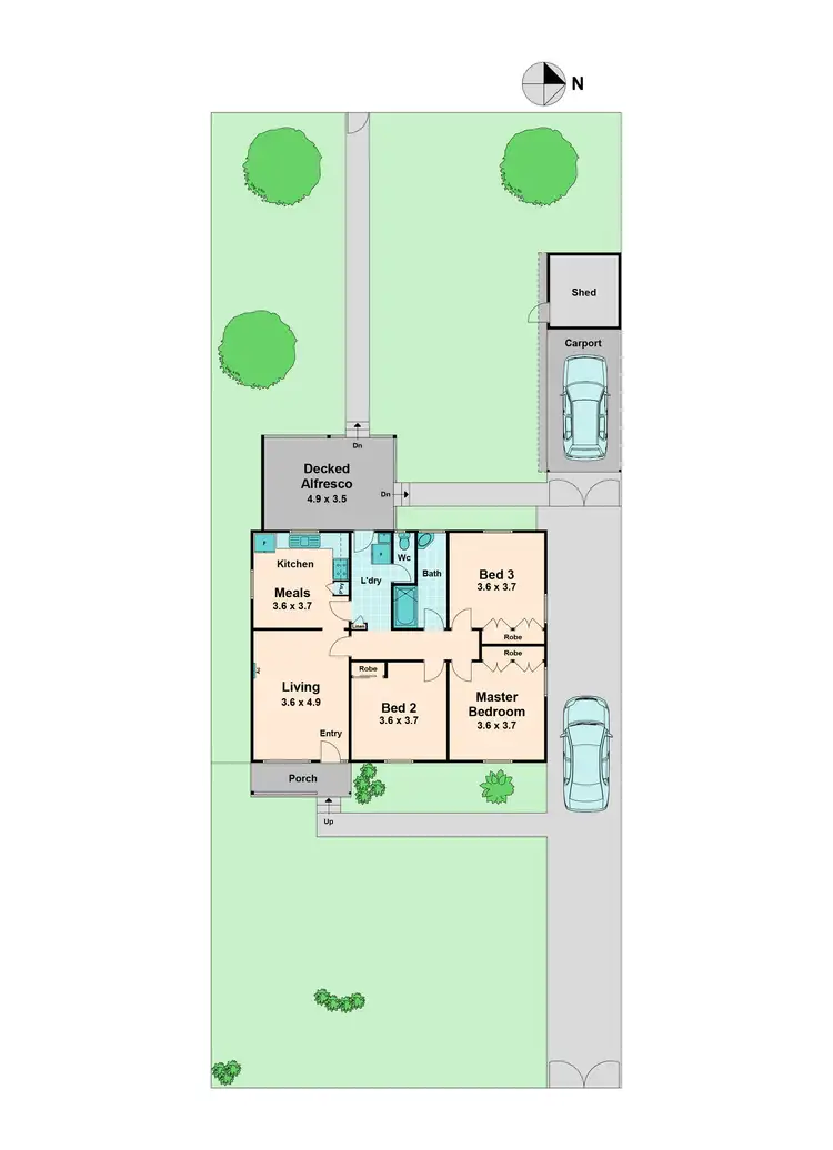 Floorplan of Homely house listing, 23 Howe Street, Seymour VIC 3660