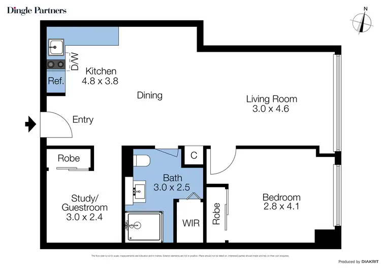 Floorplan of Homely apartment listing, 1804/250 Elizabeth Street, Melbourne VIC 3000