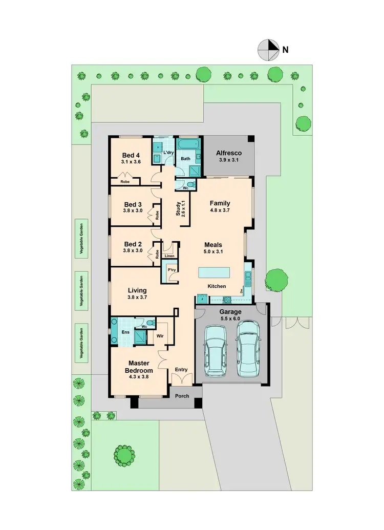 Floorplan of Homely house listing, 136 Wallara Waters Boulevard, Wallan VIC 3756