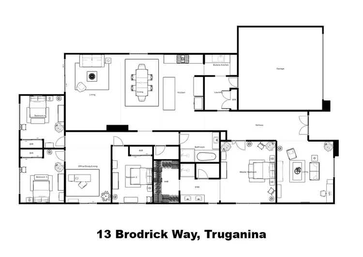 Floorplan of Homely house listing, 13 Brodrick Way, Truganina VIC 3029