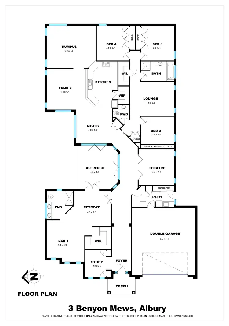 Floorplan of Homely house listing, 3 Benyon Mews, East Albury NSW 2640