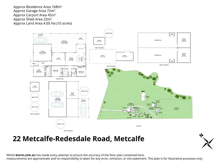 Floorplan of Homely house listing, 22 Metcalfe Redesdale Road, Metcalfe VIC 3448