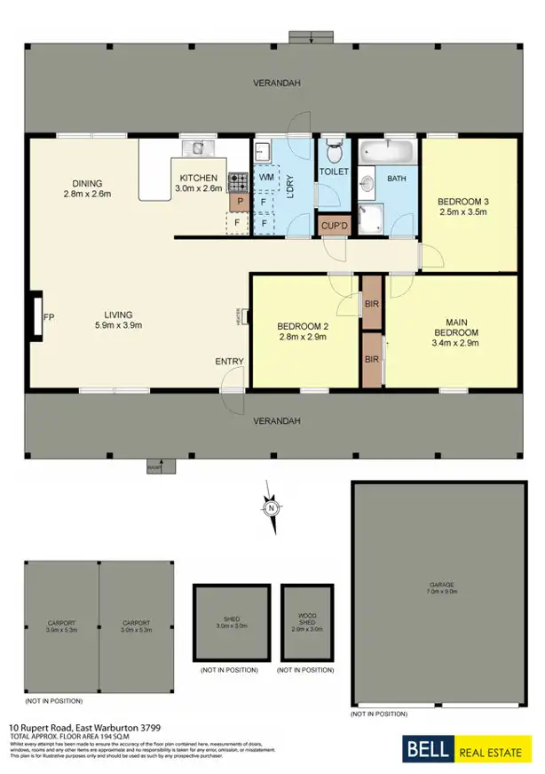 Floorplan of Homely house listing, 10 Rupert Road, East Warburton VIC 3799