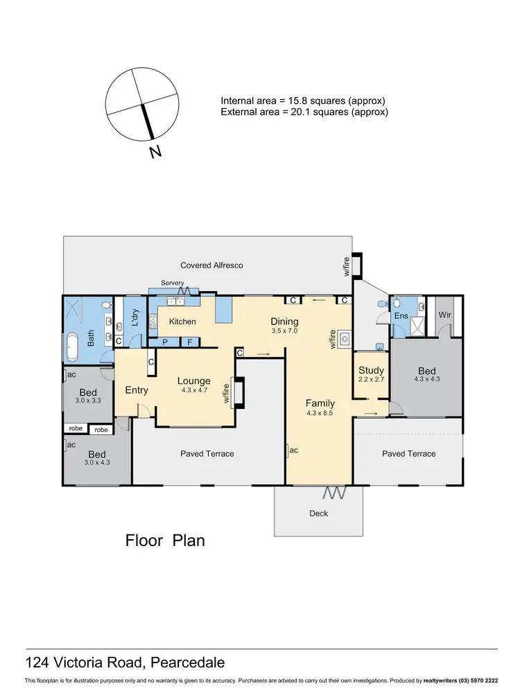 Floorplan of Homely rural property listing, 124 Victoria Road, Pearcedale VIC 3912