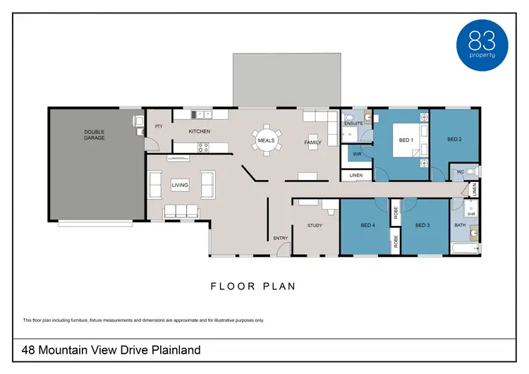 Floorplan of Homely house listing, 48 Mountain View Drive, Plainland QLD 4341