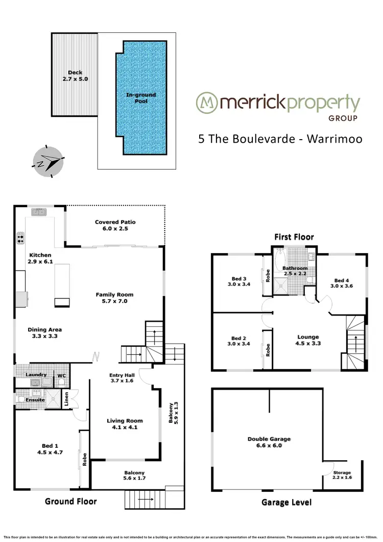 Floorplan of Homely house listing, 5 The Boulevarde, Warrimoo NSW 2774