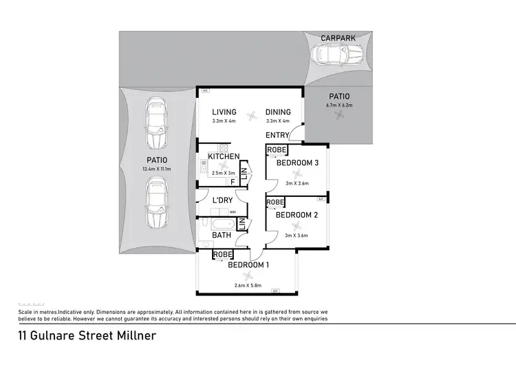 Floorplan of Homely house listing, 11 Gulnare Street, Millner NT 810