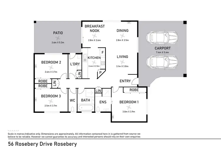 Floorplan of Homely house listing, 56 Rosebery Drive, Rosebery NT 832