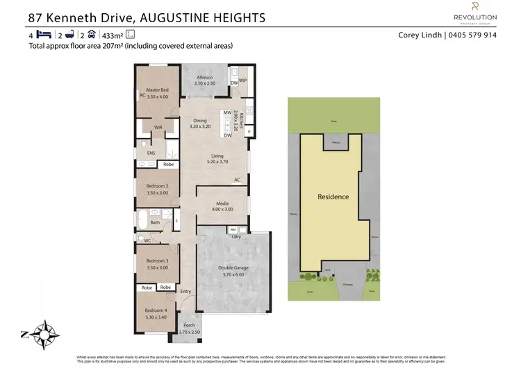Floorplan of Homely house listing, 87 Kenneth Drive, Augustine Heights QLD 4300