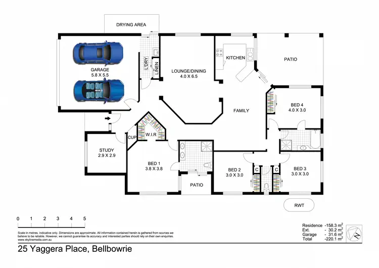Floorplan of Homely house listing, 25 Yaggera Place, Bellbowrie QLD 4070