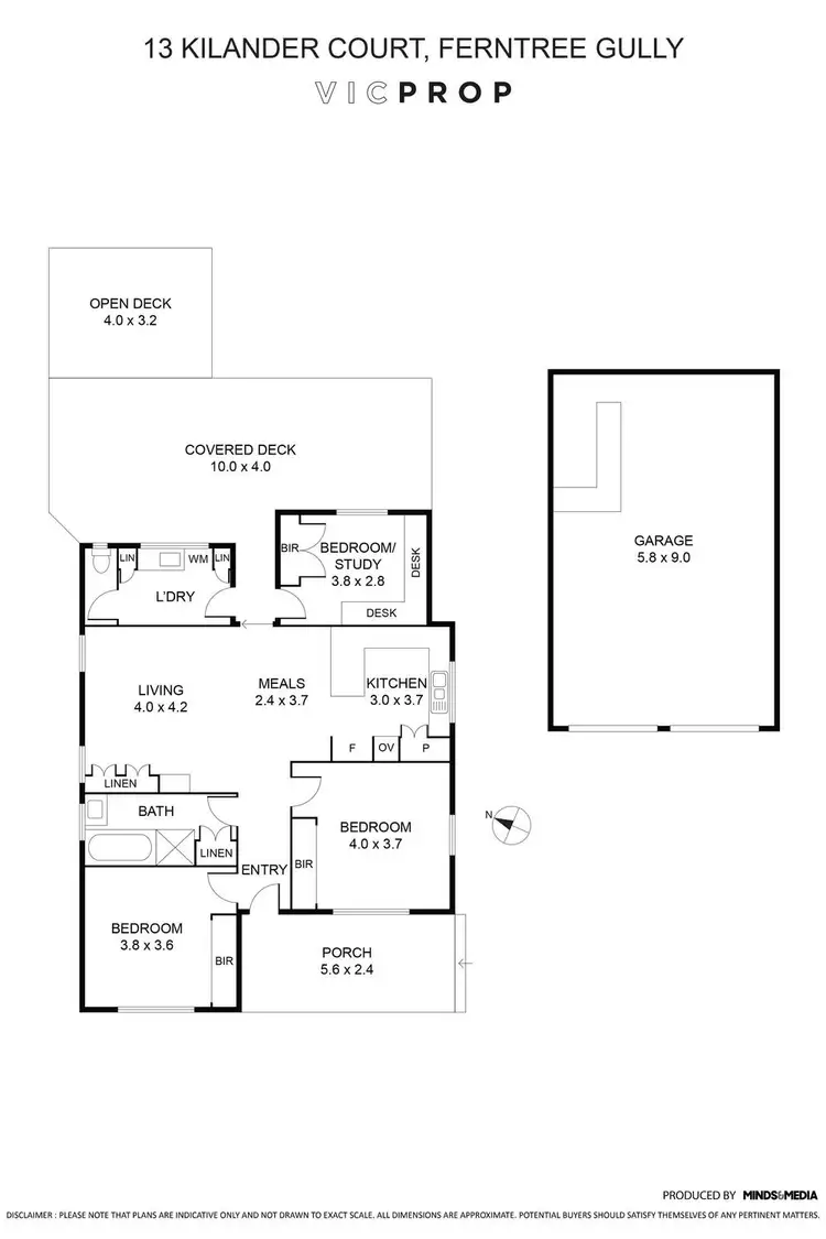 Floorplan of Homely house listing, 13 Kilander Court, Ferntree Gully VIC 3156