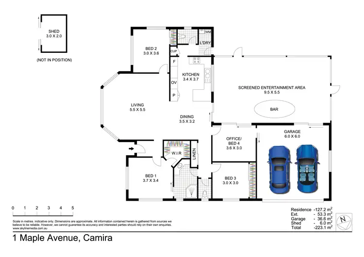 Floorplan of Homely house listing, 1 Maple Avenue, Camira QLD 4300